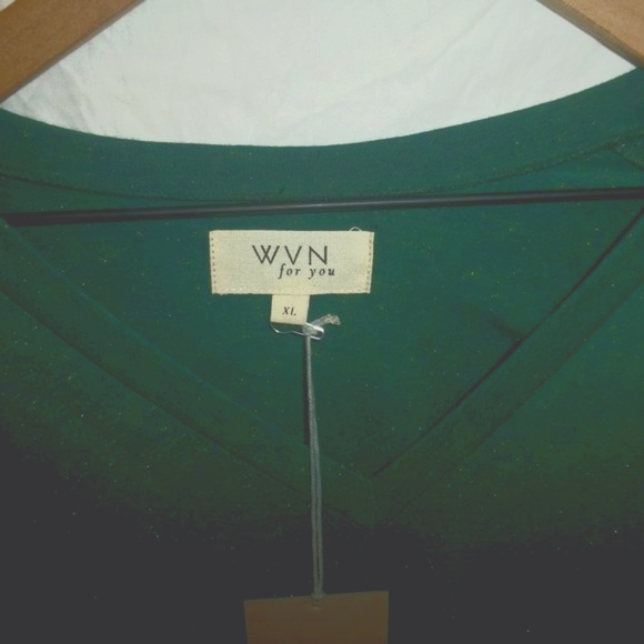 Synergy Organic Green Mini Dress Tunic Size XL WVN NWT - Picture 9 of 10